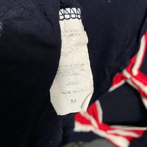 B23-Women's Unbranded Tank Top Size M Blue with Stars and Bows 4th of July - Picture 2 of 3